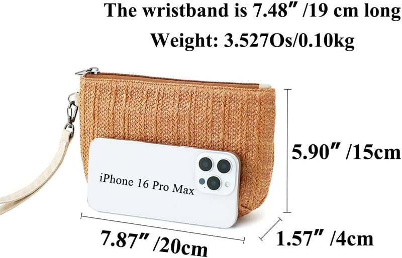 BBORGDC Small Wristlet Wallets for Women, Zip Clutch Bag with Wristlet Pouch, 3-Zipper Original Design - Image 2